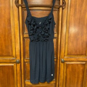 Abercrombie & Fitch Navy Blue Ruffle Dress